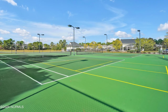 view of tennis court