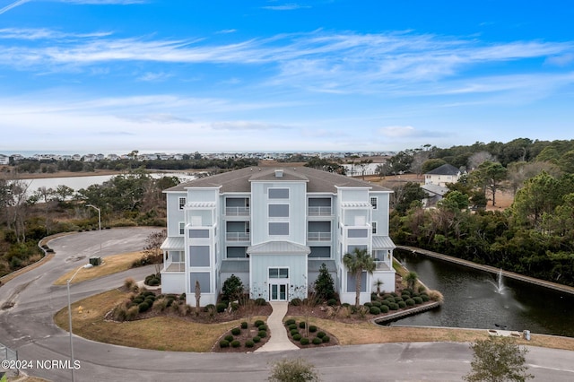 view of property featuring a water view