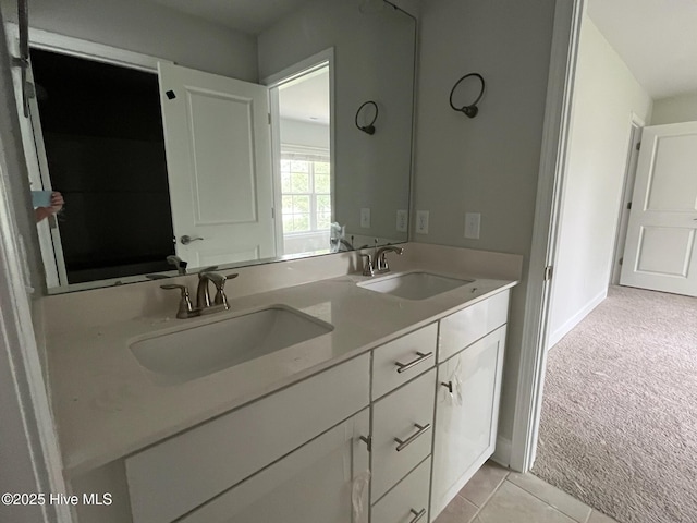 1224 Mandevilla Dr SE, Bolivia, NC 28422 - full bath featuring double vanity and tile patterned floors