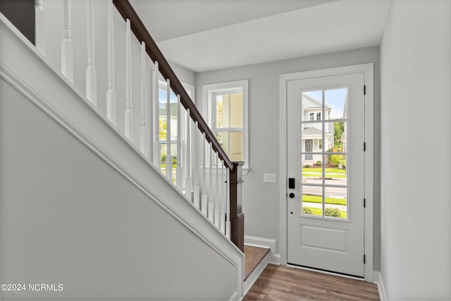 interior space featuring hardwood / wood-style floors