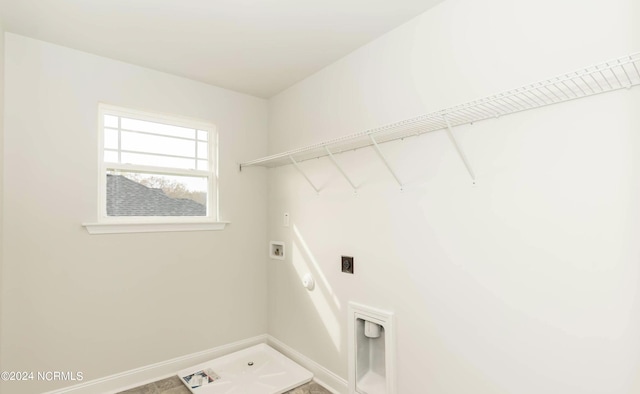 1225 Mandevilla Dr SE, Bolivia, NC 28422 - washroom with hookup for an electric dryer, hookup for a washing machine, and baseboards
