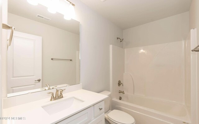 1225 Mandevilla Dr SE, Bolivia, NC 28422 - bathroom with toilet, vanity, and bathing tub / shower combination