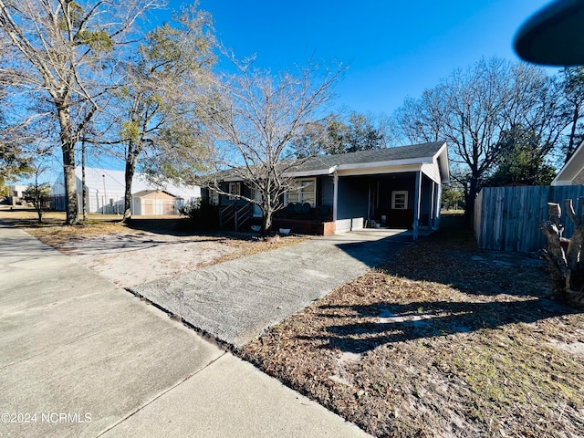 view of ranch-style home