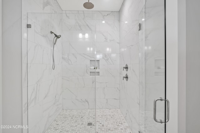 bathroom with walk in shower