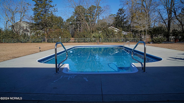 view of pool with a patio