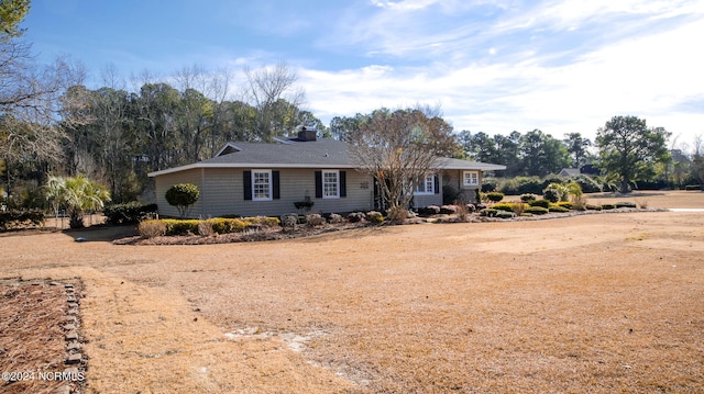 view of ranch-style home