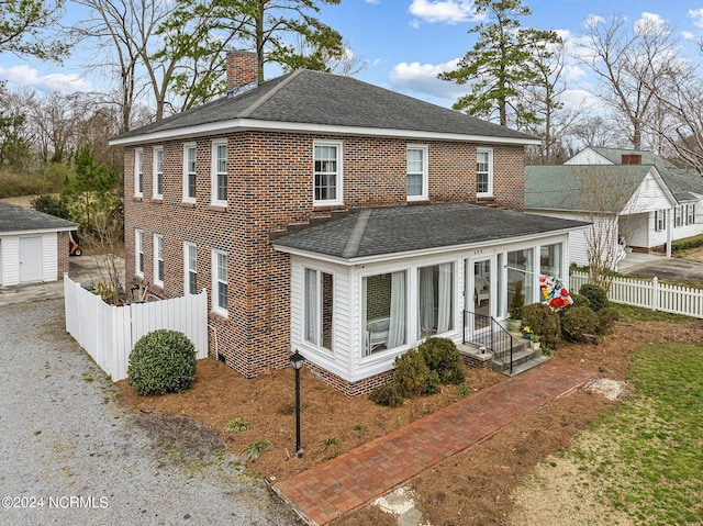 view of front of home