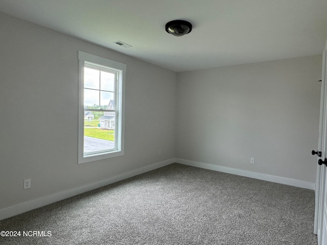 view of carpeted empty room