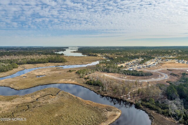 401 Bay Harbor Ct, Hubert, NC 28539 - drone / aerial view with a water view