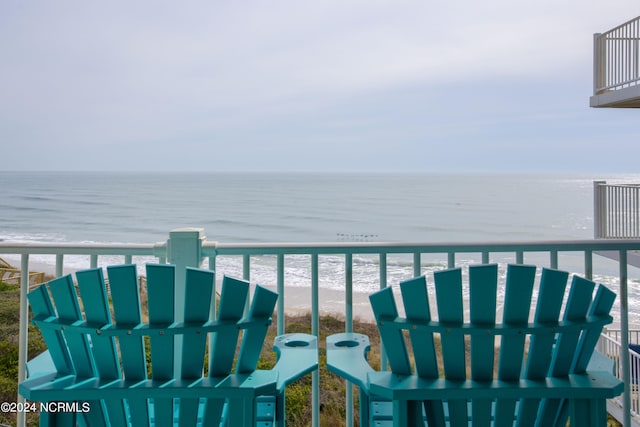 2000 New River Inlet Rd Unit 3309, North Topsail Beach, NC 28460 - balcony featuring a water view