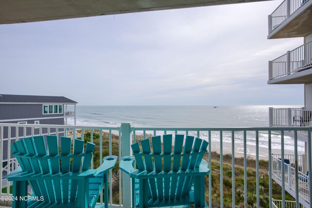 2000 New River Inlet Rd Unit 3309, North Topsail Beach, NC 28460 - balcony featuring a water view