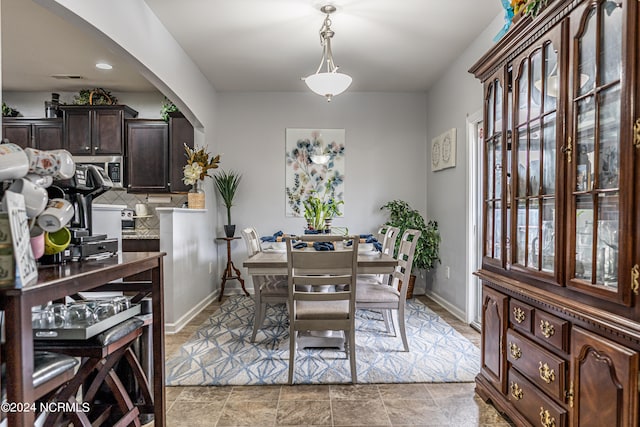 view of dining space