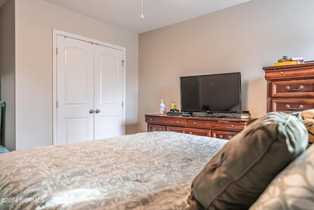 bedroom with a closet