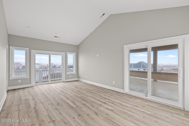 705 New River Inlet Rd, North Topsail Beach, NC 28460 - spare room featuring ornamental molding and light wood-style flooring