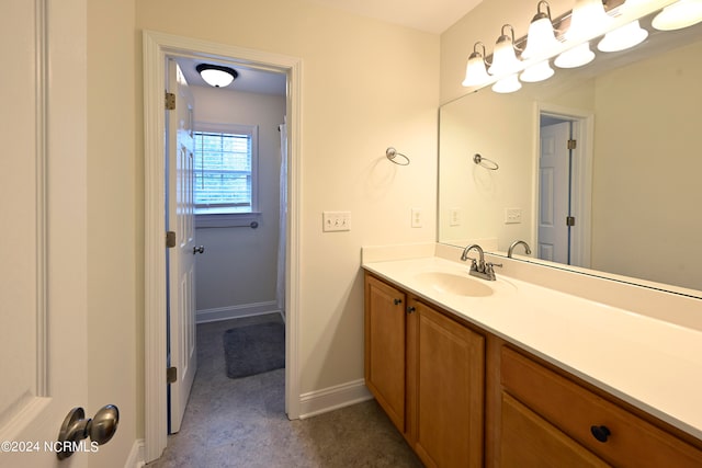 bathroom featuring vanity