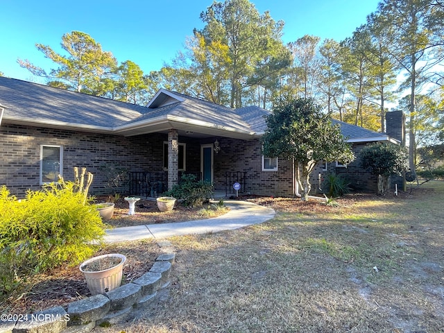 view of ranch-style home