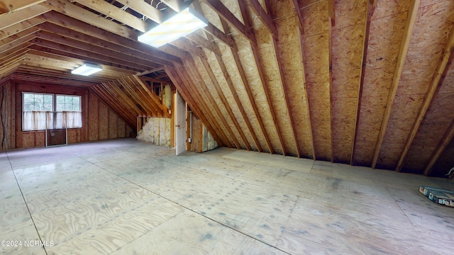 view of attic