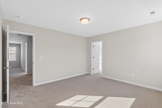 view of carpeted empty room