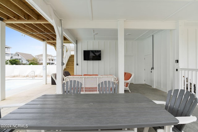 view of dining room