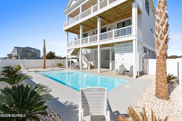 view of pool with a patio