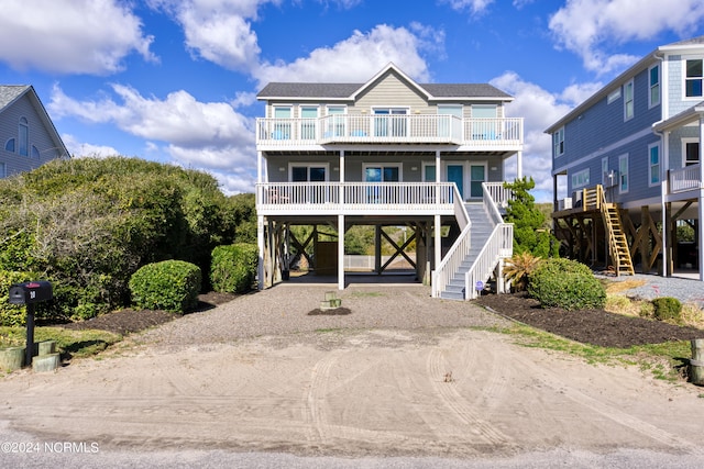 coastal home with a carport