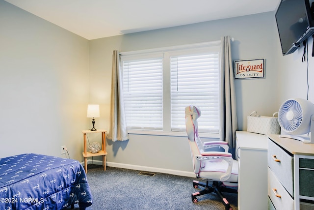 bedroom featuring carpet floors