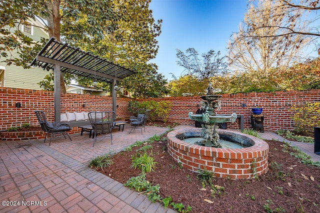 view of patio / terrace featuring outdoor lounge area