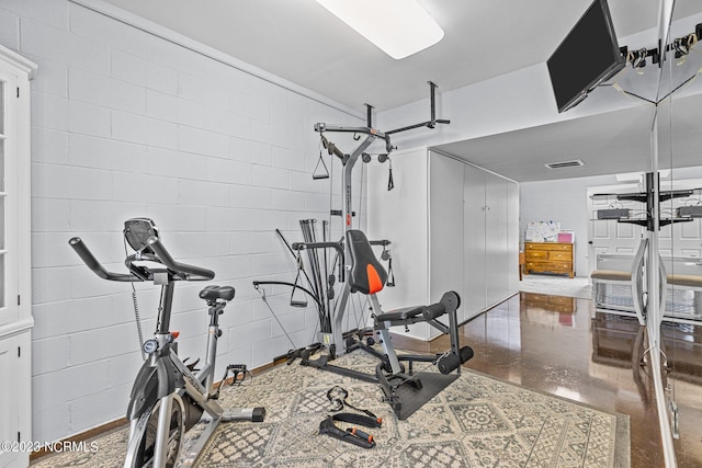 view of exercise room