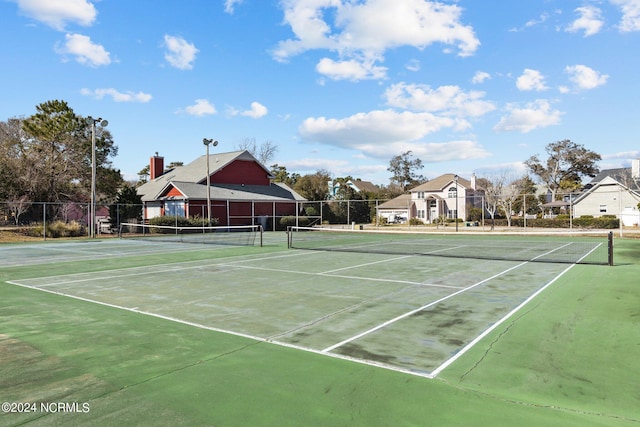 view of tennis court