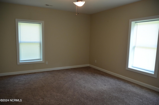 view of carpeted empty room