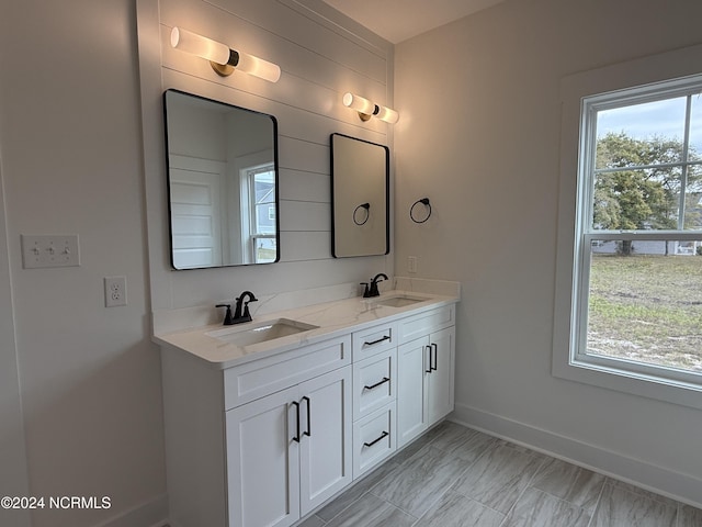 bathroom featuring vanity