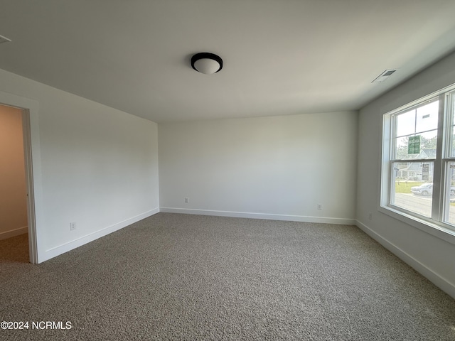 view of carpeted empty room