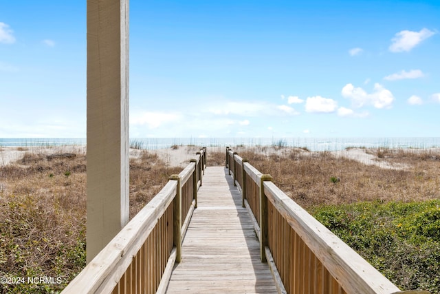 view of home's community featuring a water view