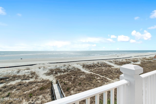 property view of water with a view of the beach