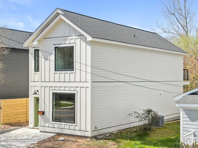 view of property exterior featuring cooling unit