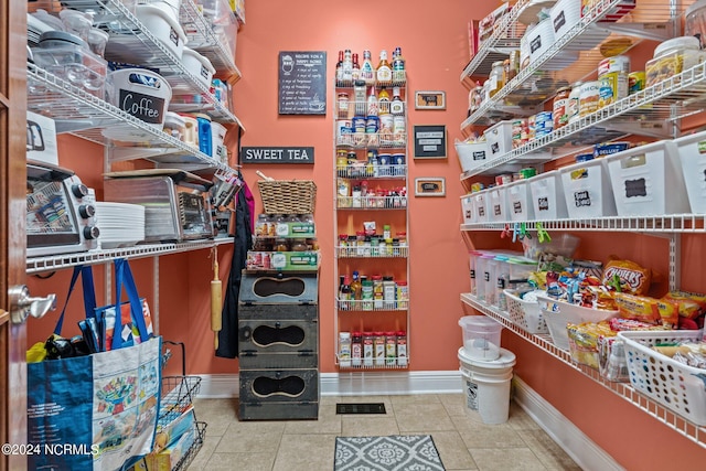 view of pantry