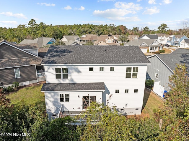 4865 Scarlet Sage Way, Shallotte, NC 28470 - back of property with a residential view, roof with shingles, and crawl space
