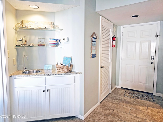 entrance foyer with sink