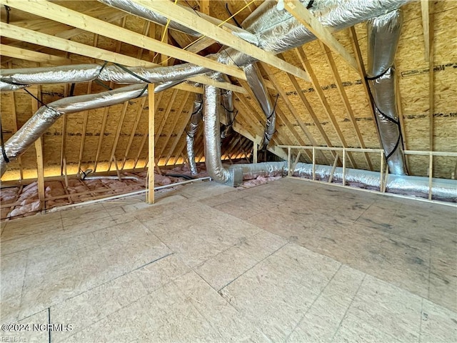 view of attic