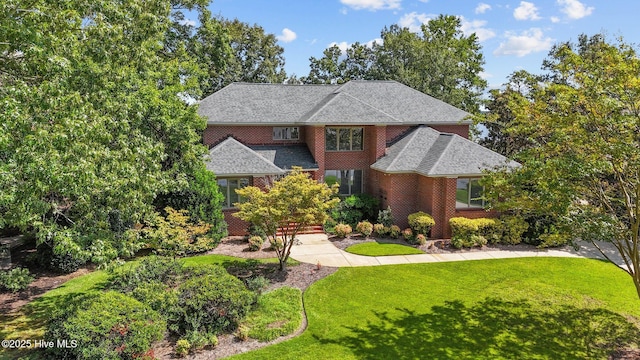 view of front of house with a front yard