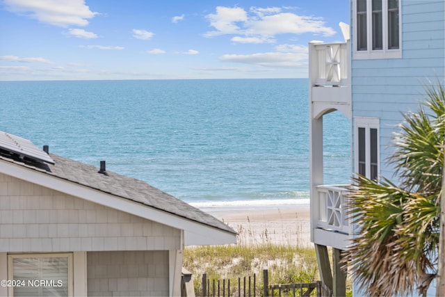 water view with a beach view