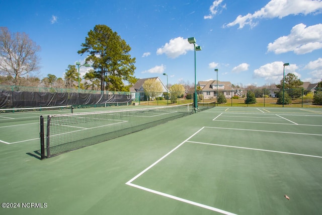 view of tennis court