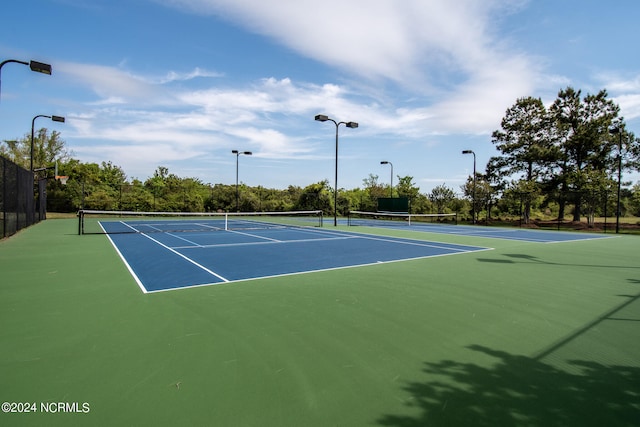 view of sport court