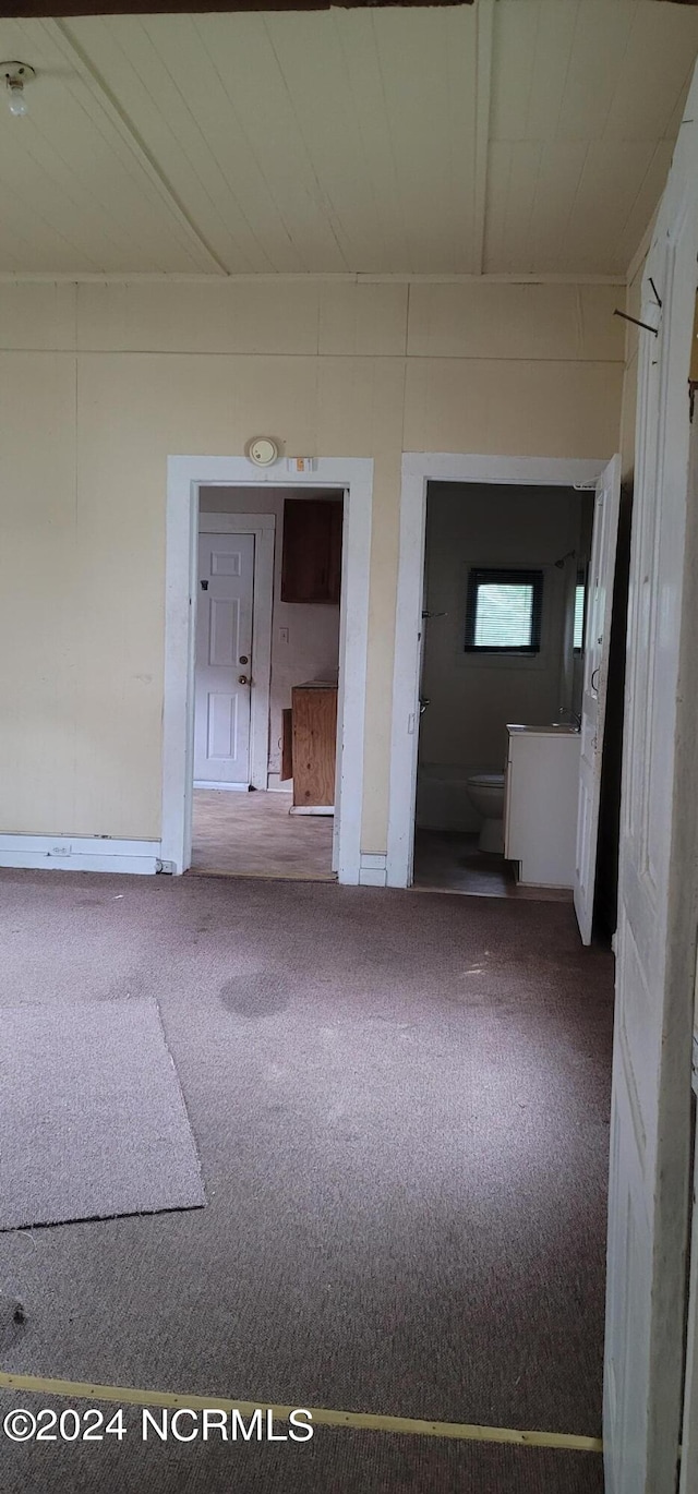 spare room with carpet floors