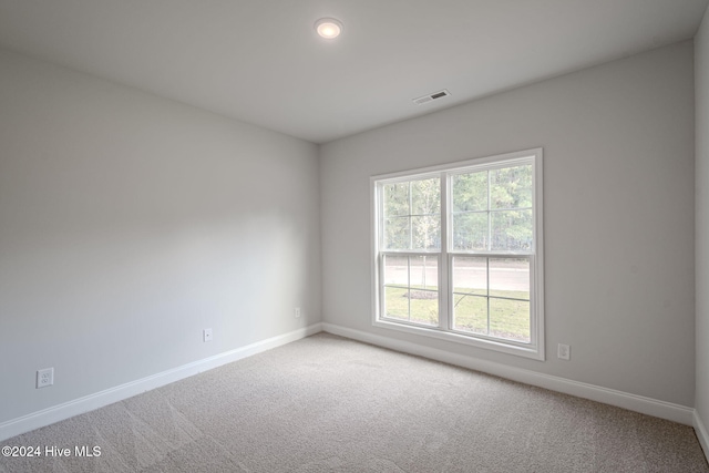 unfurnished room with carpet