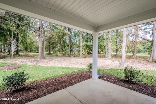 view of yard with a patio