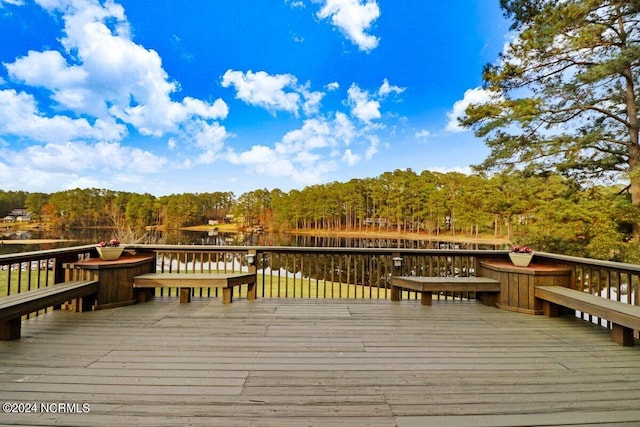 view of wooden terrace