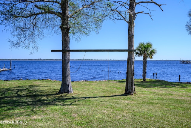 view of water feature