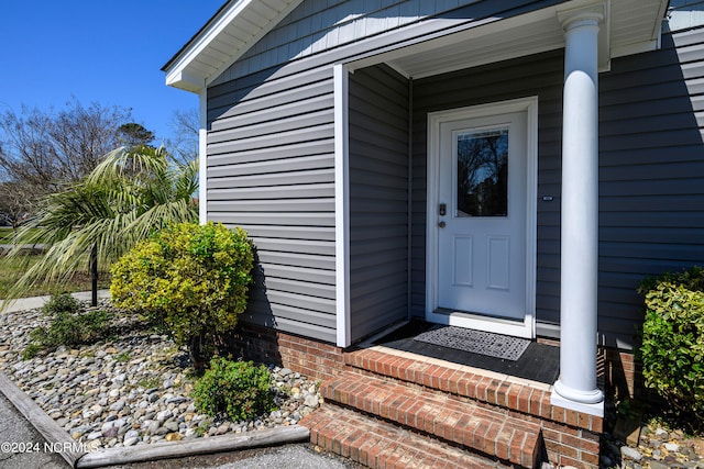 view of entrance to property