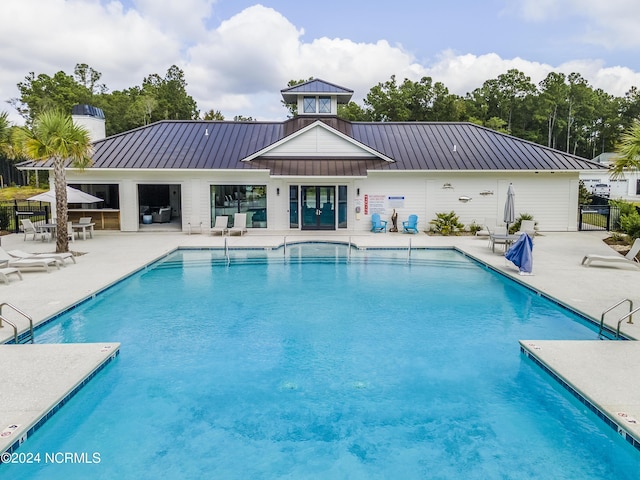 view of pool with a patio area